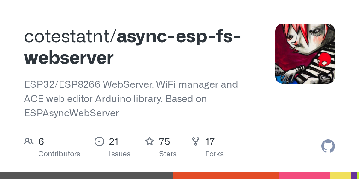 ESP32/ESP8266 WebServer, WiFi manager and ACE web editor Arduino library. Based on ESPAsyncWebServer - cotestatnt/async-esp-fs-webserver