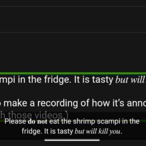 A Mastodon post with the TalkBack speech viewer showing fake bold and italic text.