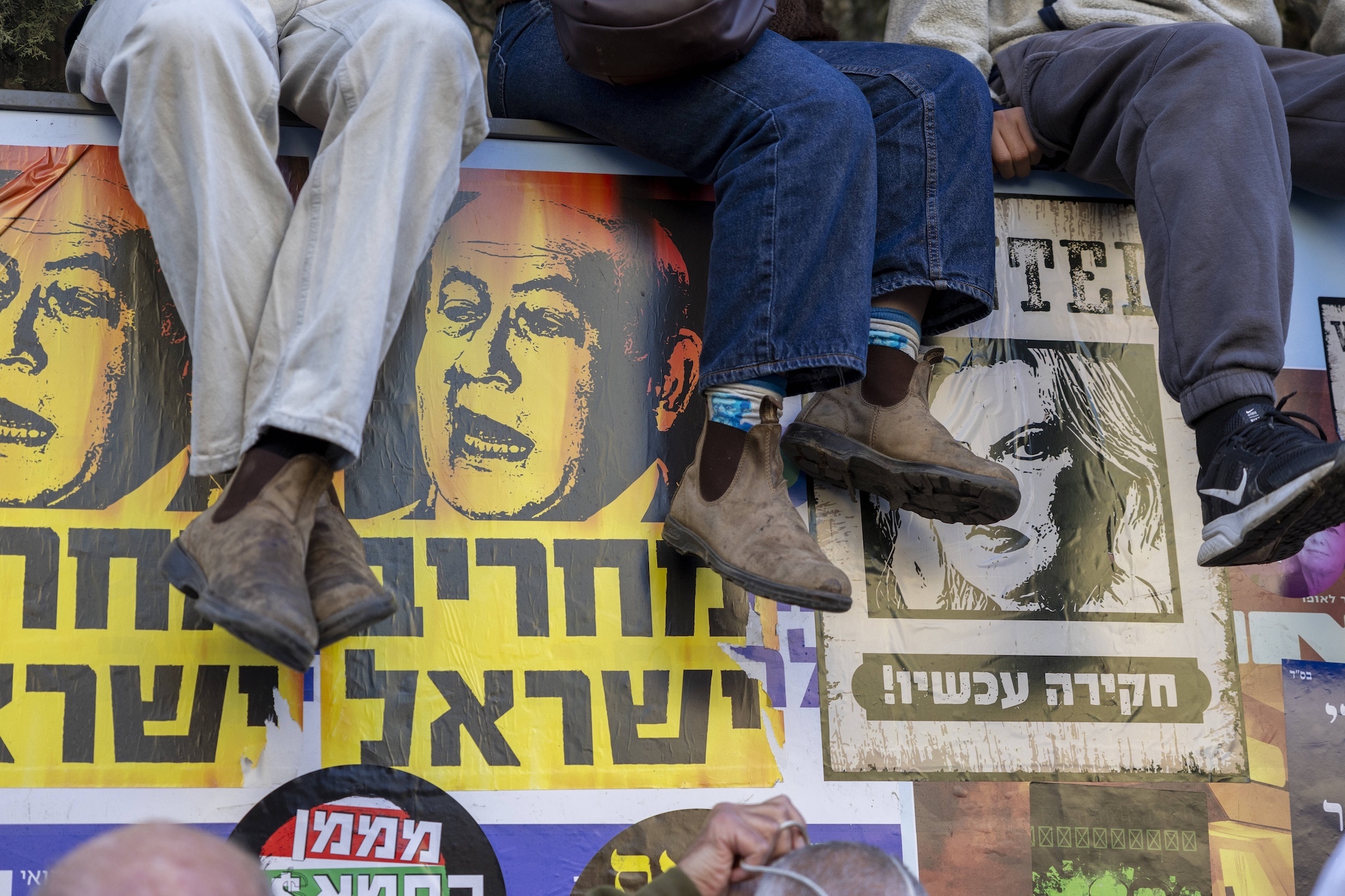 Anti-Netanjahu Protest am 23. März 2025 in Jerusalem. Foto IMAGO / NurPhoto