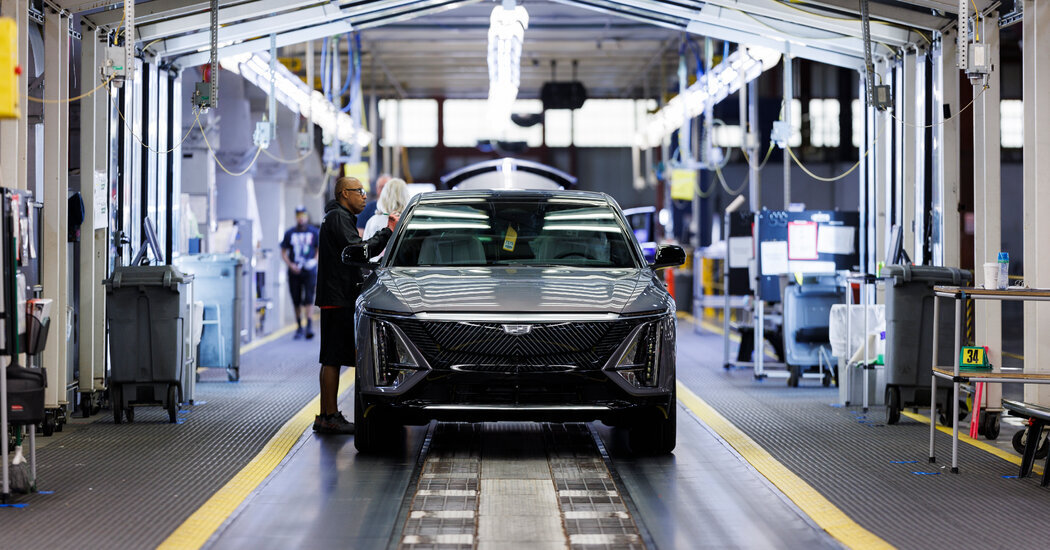 A General Motors facility in Spring Hill, Tenn. The company on Tuesday reported a sharp jump in sales in the first quarter.