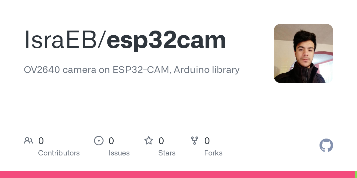 OV2640 camera on ESP32-CAM, Arduino library. Contribute to IsraEB/esp32cam development by creating an account on GitHub.