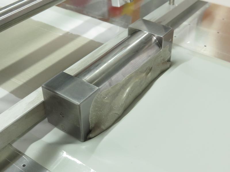 Applying the conductive layer with a squeegee