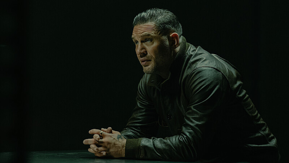 Tom Hardy as Harry Da Souza in MOBLAND, episode 1, season 1, Streaming on Paramount+ 2025. Photo Credit: Luke Varley/Paramount+