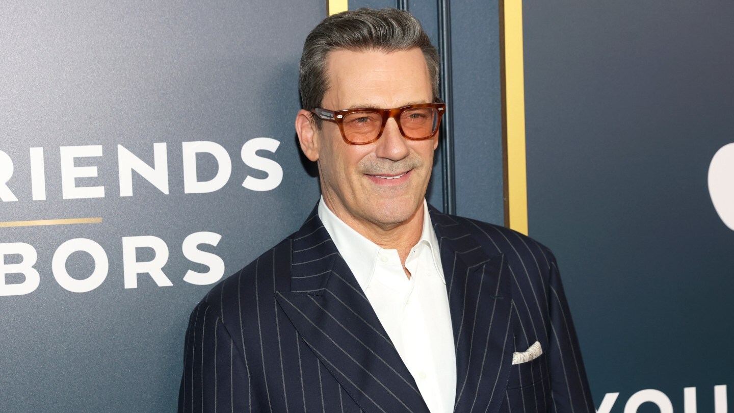 Jon Hamm attends Apple TV+'s "Your Friends & Neighbors" New York premiere at DGA Theater on April 8.