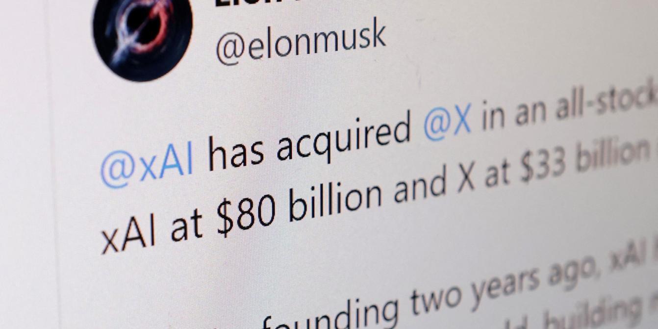 A post by Elon Musk posted on X on 28 March 2025. DADO RUVIC / REUTERS