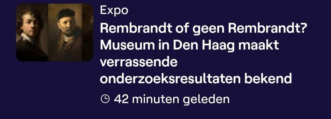 If VRT could stop posting clickbait titles, that would be great
