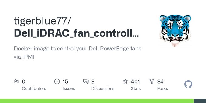Docker image to control your Dell PowerEdge fans via IPMI - tigerblue77/Dell_iDRAC_fan_controller_Docker