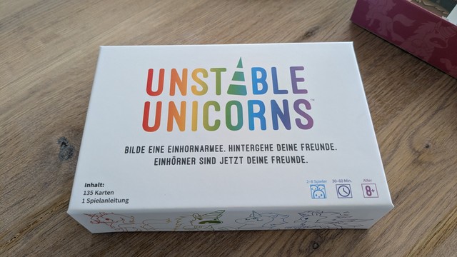 The box of unstable unicorns.
