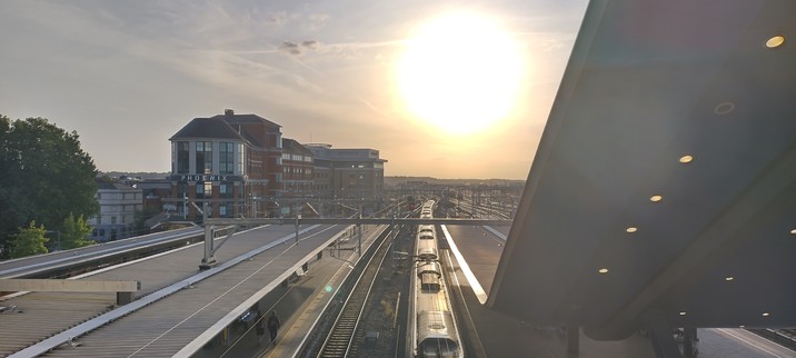 Sunset at Reading station