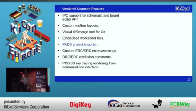 Version 9 common features slide screenshot 