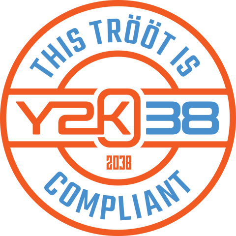 Stempel der bescheinigt: "This Trööt is Y2K38 Compliant" 